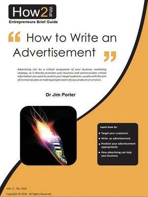 cover image of How to Write Your Advertisement